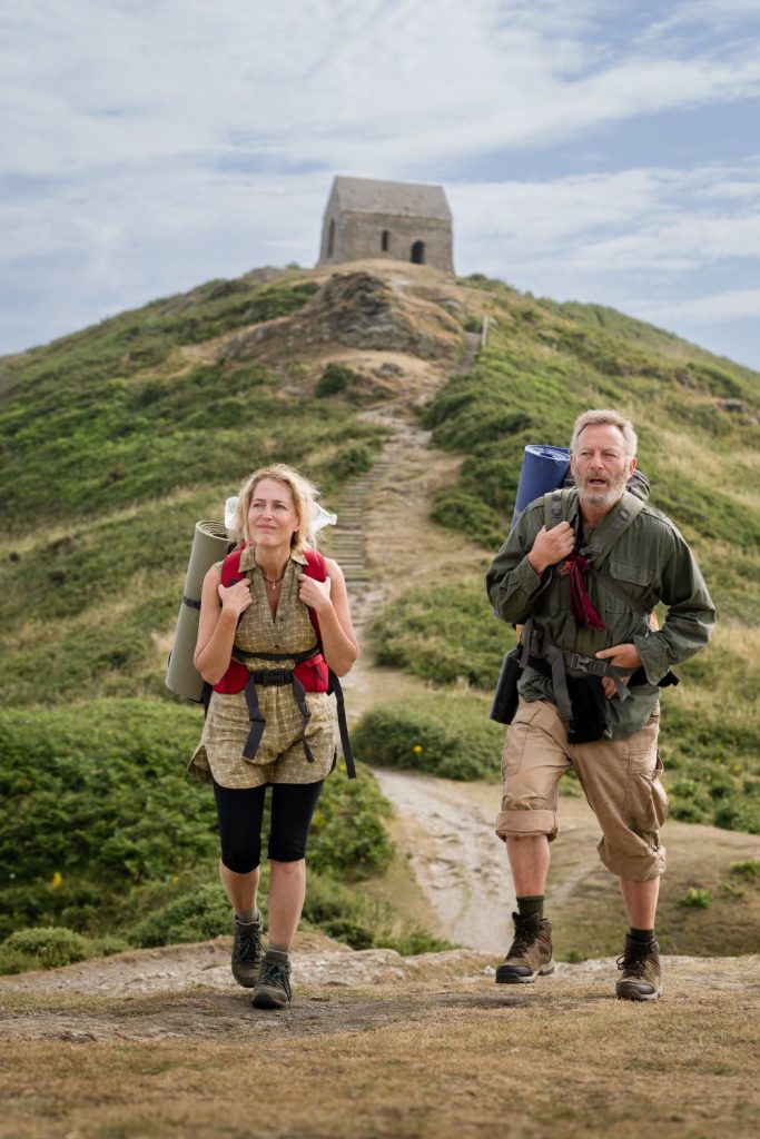 gillian anderson on the south west coast path