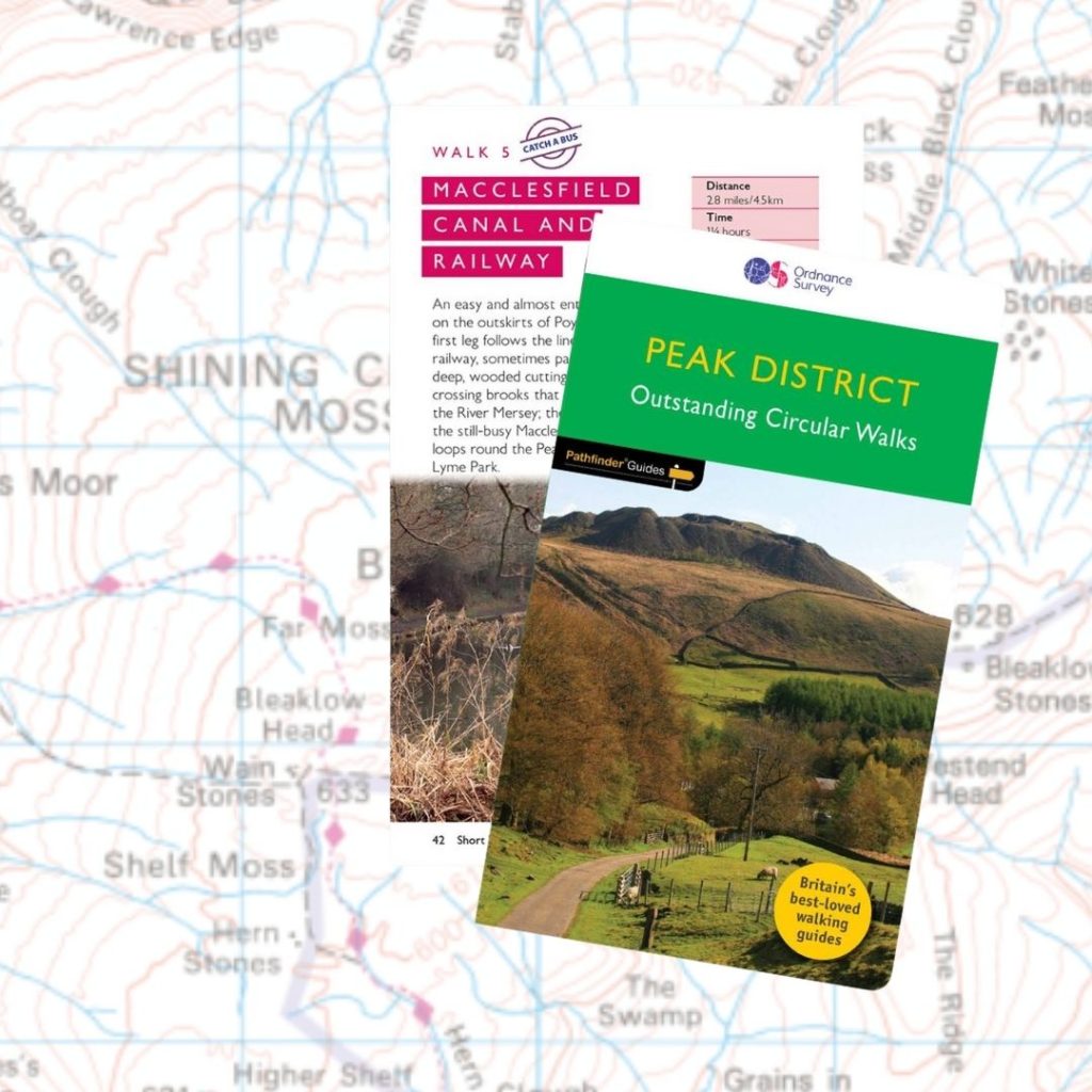 Shop Peak District Guidebooks with map