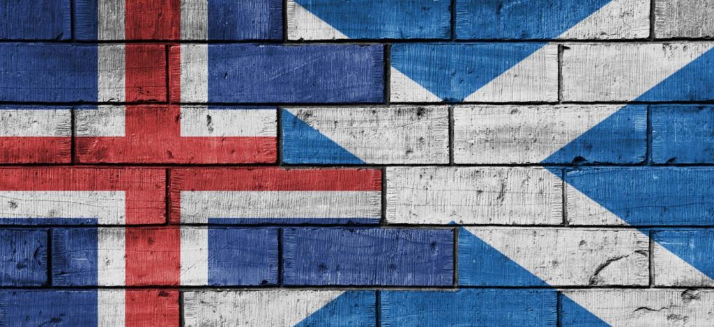 Scottish and Icelandic Flag