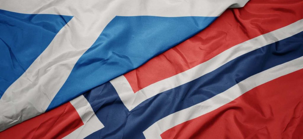 Scottish and Norwegian Flag