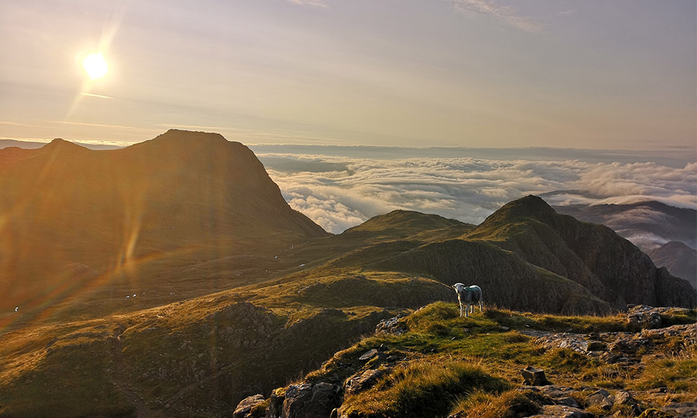 Sunrise on the Bob Graham Round Lake District