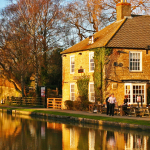 A pub next to the river.