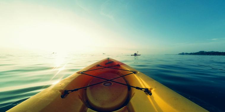 First person view from a kayak