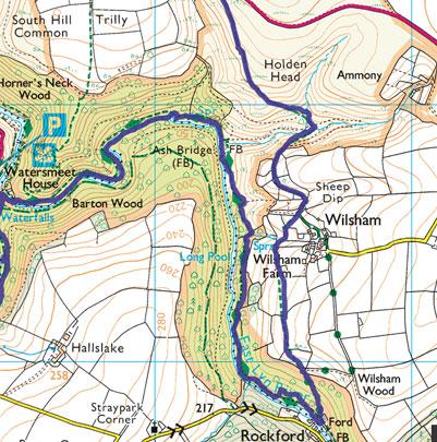 Exmoor map extract