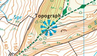 Map extract showing viewpoint