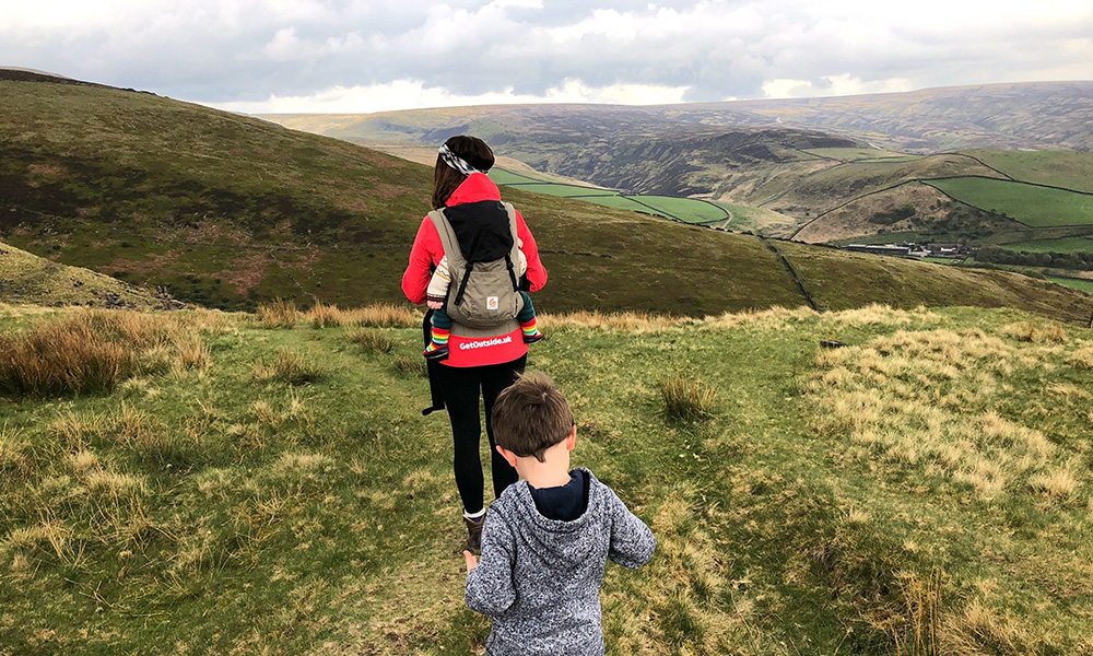 Exploring the hills with kids