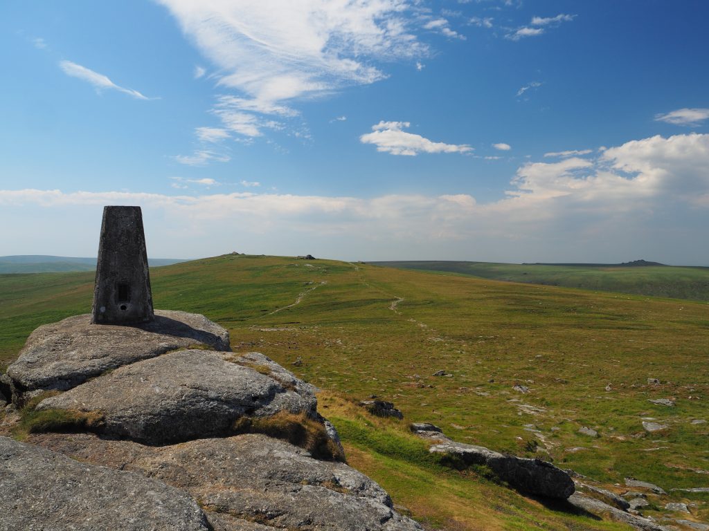 Yes Tor trig pillar on a sunny day