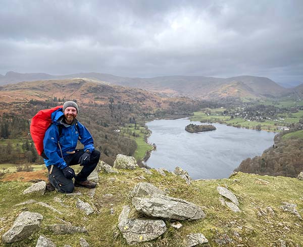 Adrian Conchie in the mountains
