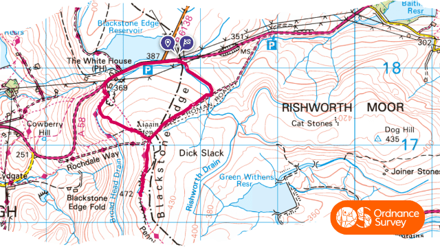 Blackstone Edge Map