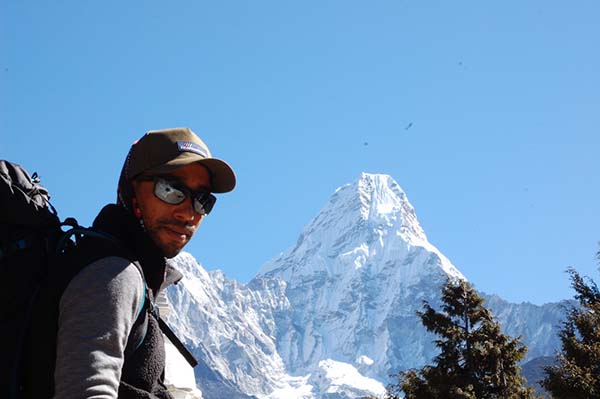 Deon Barrett Hiker OS Champion in Nepal