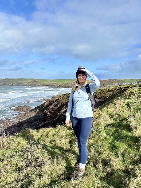 Holly Atyeo on a devon Coastal Path