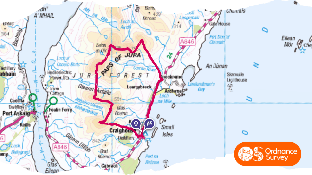 Jura Fell Race Route