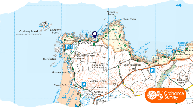 map of kynance cove