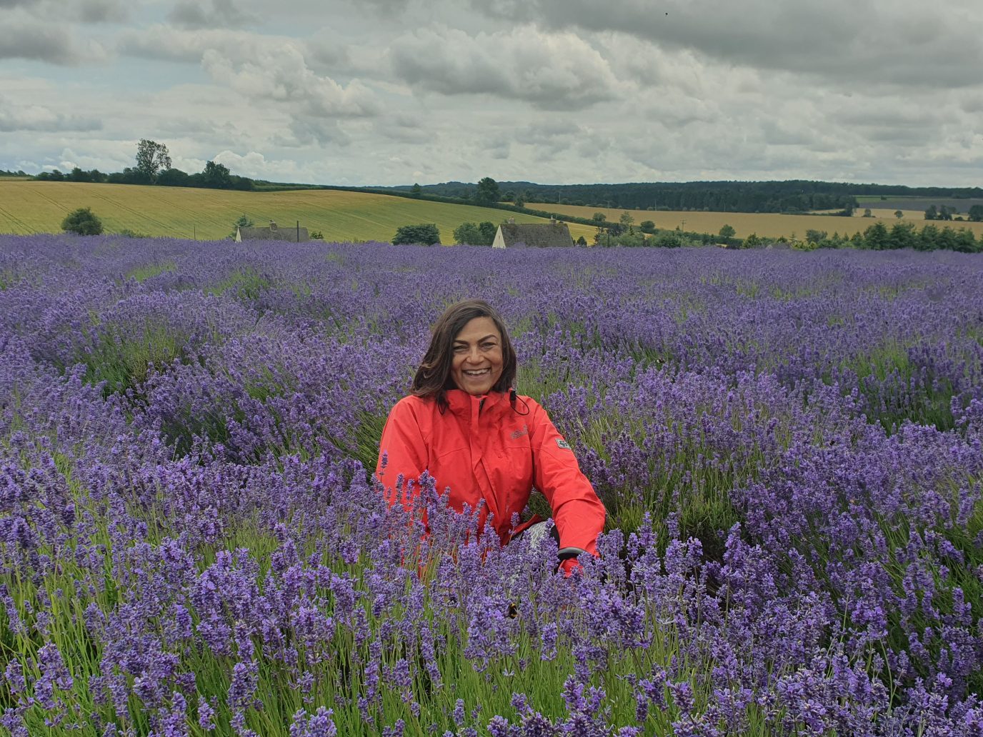 Shilpa Rasaiah in a lavendar field