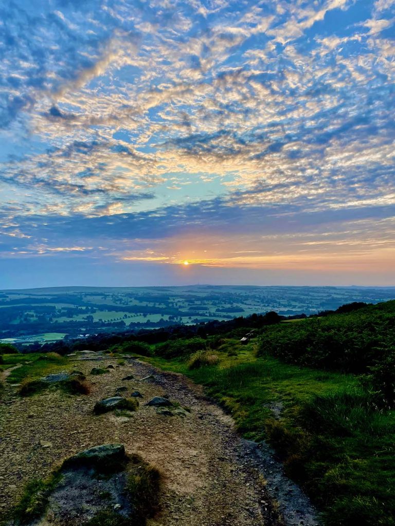 sunrise view - 'Sunrise view from the Cow and Calf Rocks on Ilkley moor in Yorkshire.'_Andrea Day_Cow and Calf