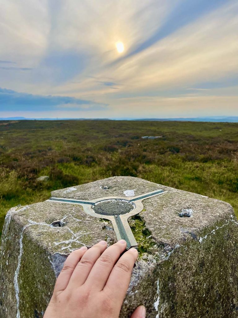 sunrise view - 'View from the trig pillar on Ilkley moor in Yorkshire.' Andrea Day_ Ilkely Moor_the