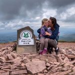 Amy Jones on Pen y Fan with her daughter