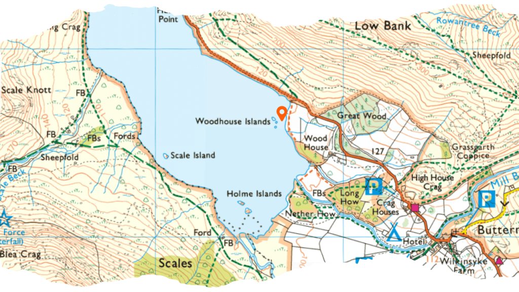 Crummock lake Paddle Board launch Points, Lake District