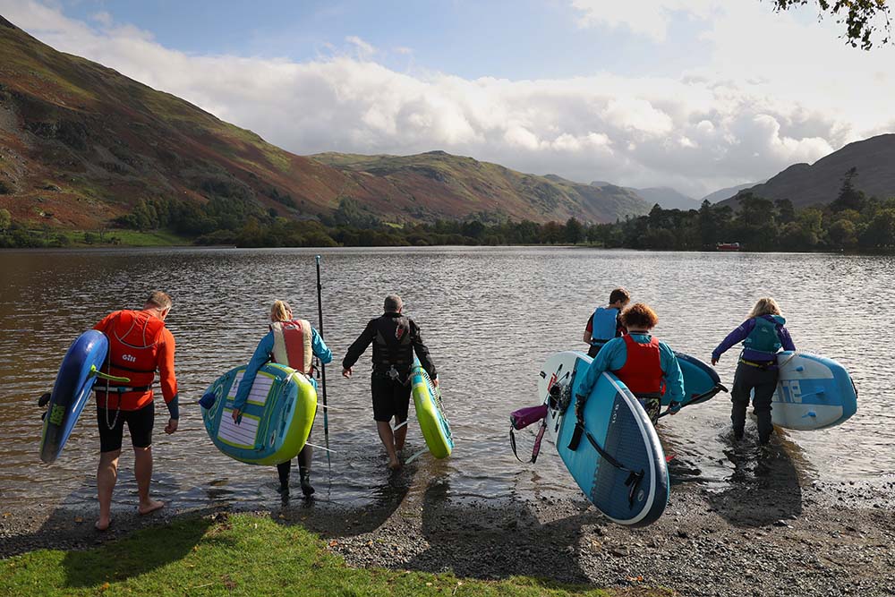 Ullswater Paddleboarding launching sites - Lake District Paddle Boarding