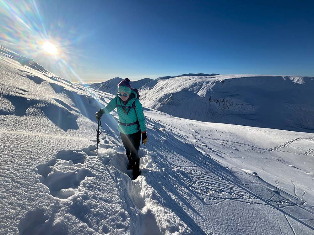 Crystal Silver in snowy cairngorms