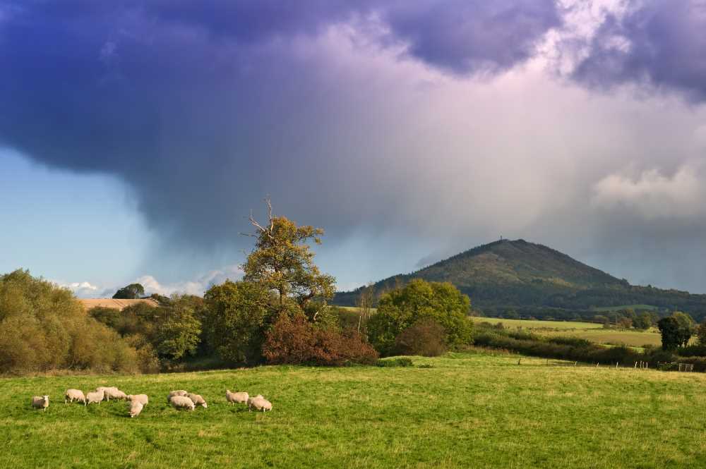 The Wrekin breast shaped hill