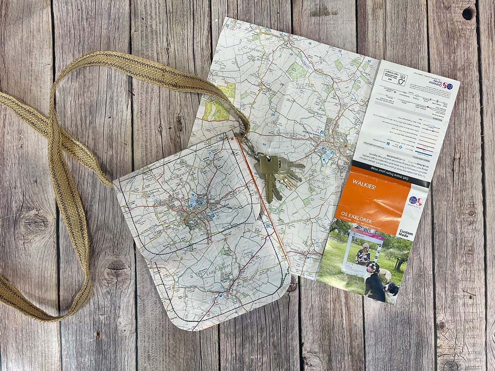 custom mini map ordnance survey - Upcycling Old Maps