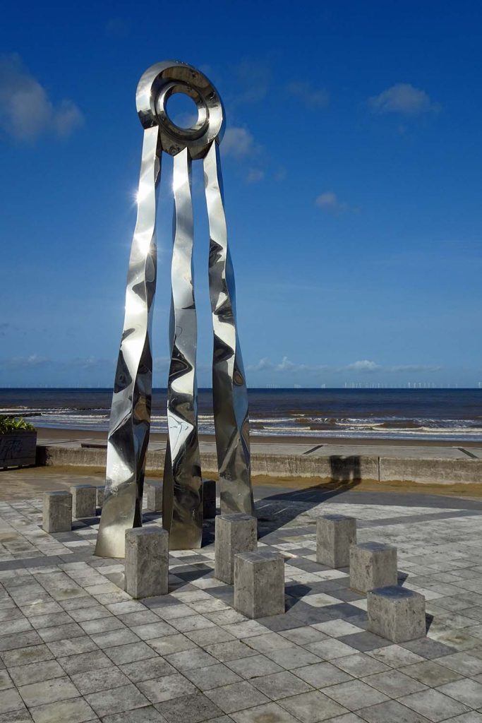 Denbighshire Circular Coast Walks - Offas Dyke Statue Prestatyn