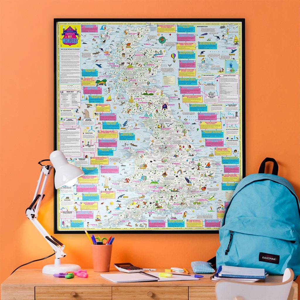 fun wall map gift idea for kids