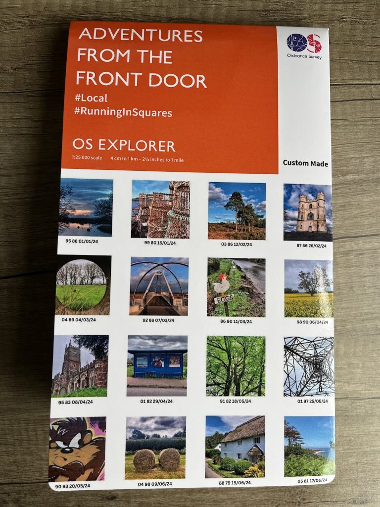 Ordnance Survey custom map centred on your home