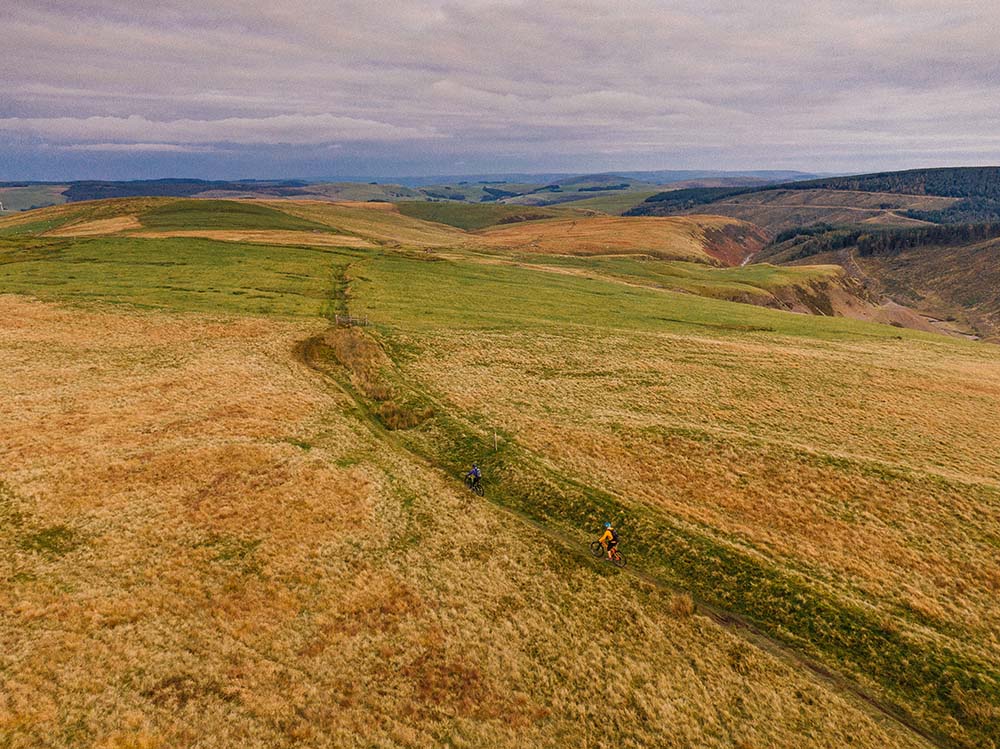 Glyndwr Way Dylife Circular Walk image of rolling hills