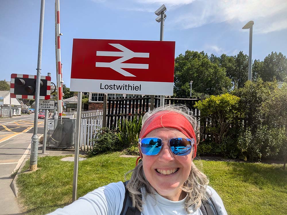 Wild Swimming and Paddling by Train - Lostwithiel Station Fi