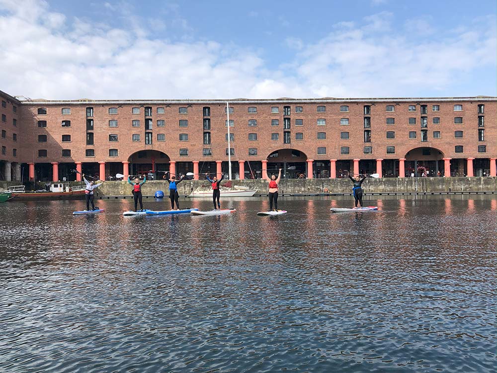 Albert Docks Liverpool - Paddleboarding in the UK