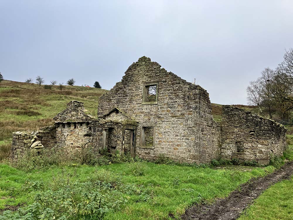 tumbled down barn