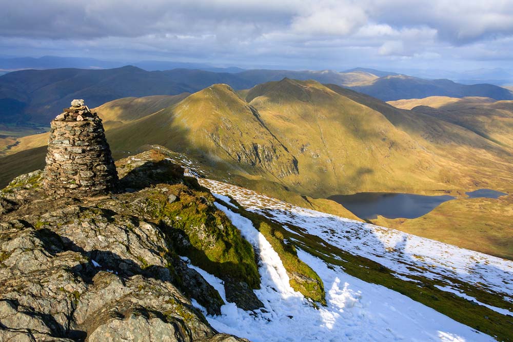 The summit of Ben Lawers, Scotland’s 10th highest mountain