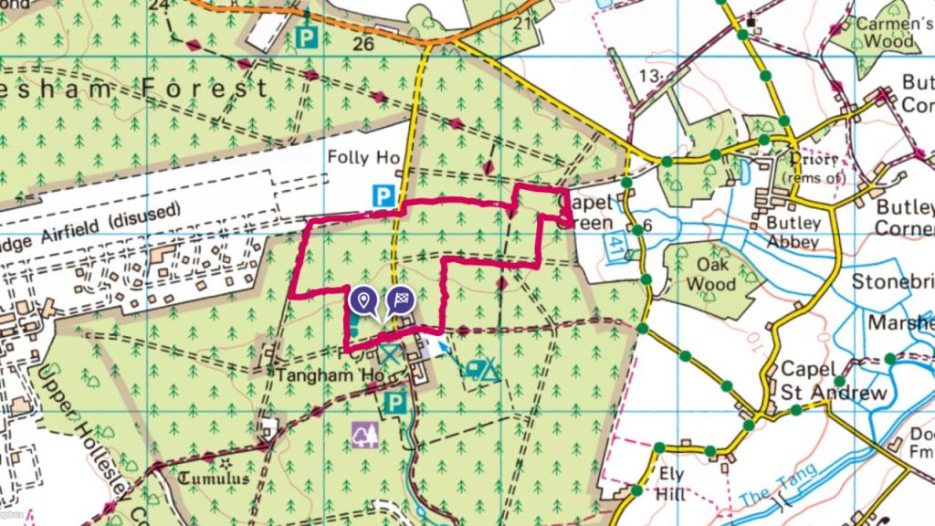 UFO Trail, Rendlesham Forest Map