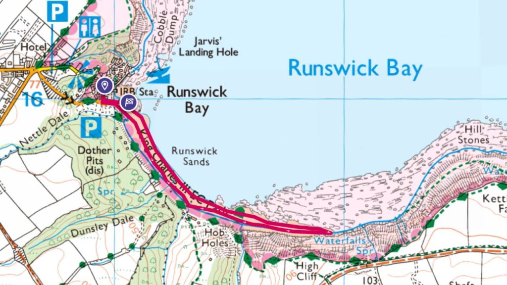 Runswick Bay Beach Walk