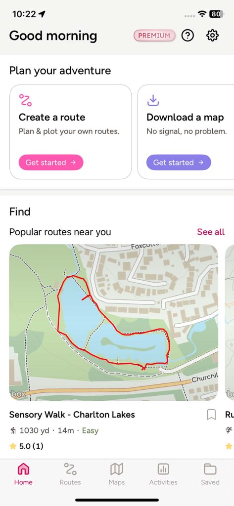 how to find nearby walking routes
