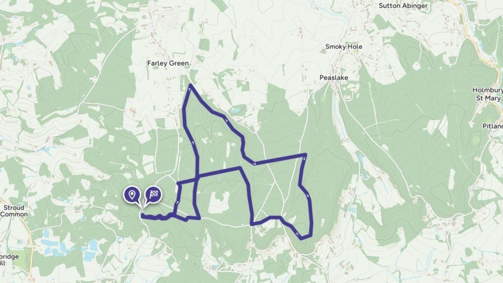 axminster trail run map