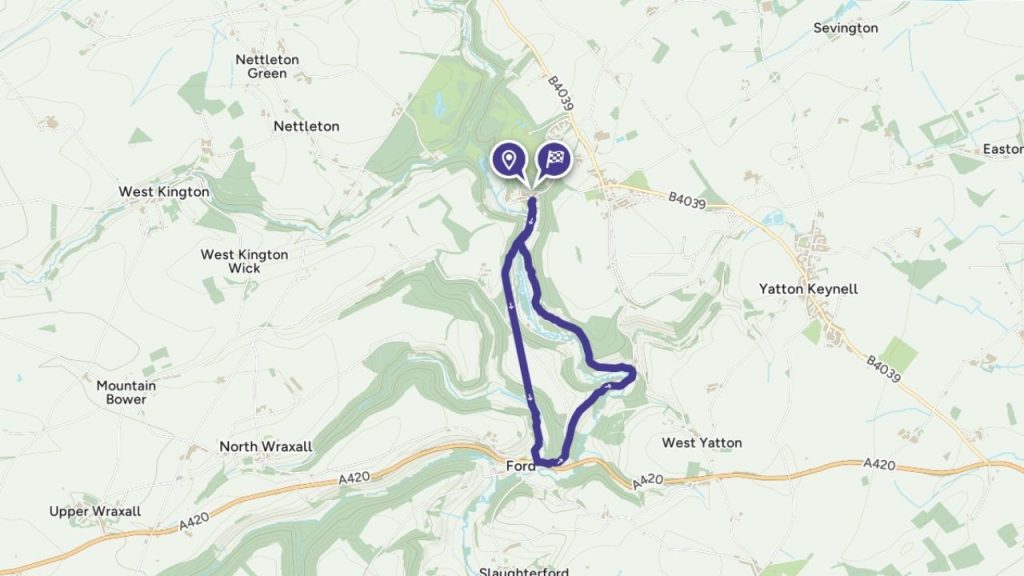 Castle Coombe Loop map