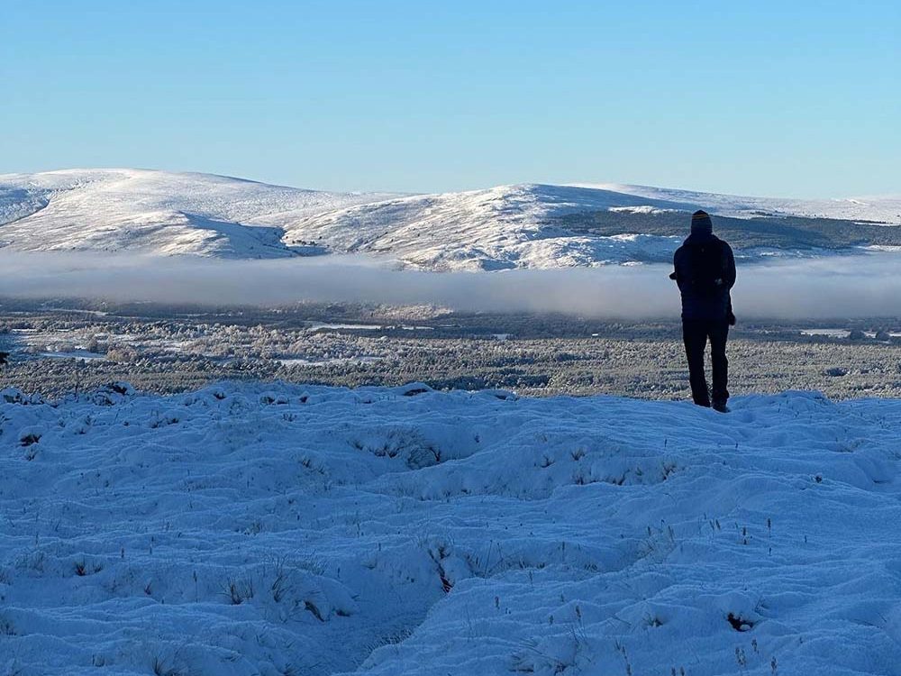 festive walk ideas - loch morlich