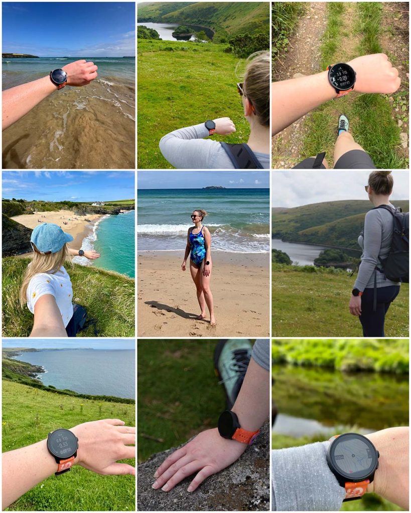 collage of photos of the Suunto Race S