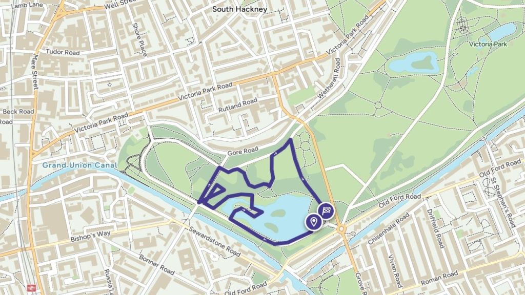 victoria park landmarks route map