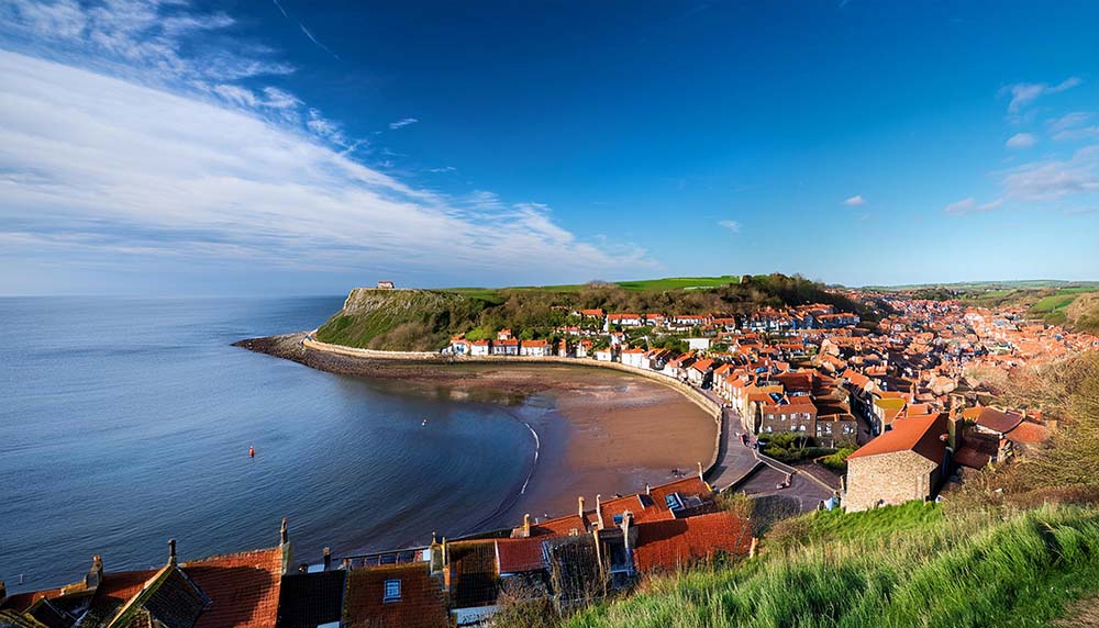 robin hood s bay north yorkshire from the top of the village on