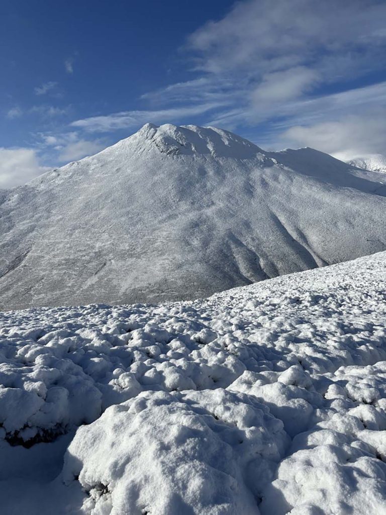 Snow Covered Coledale Walk Lake District 