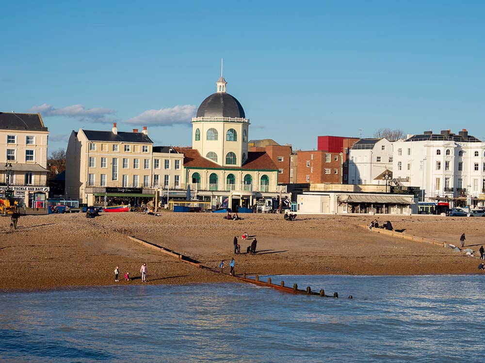 europe, UK, England, Sussex, Worthing Dome waterfront