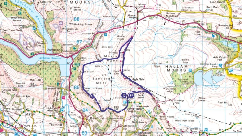 stanage edge easy walk in peak district