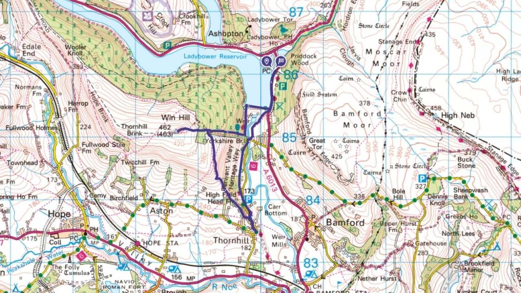 Win Hill loop from Ladybower 5 mile walk in peak district