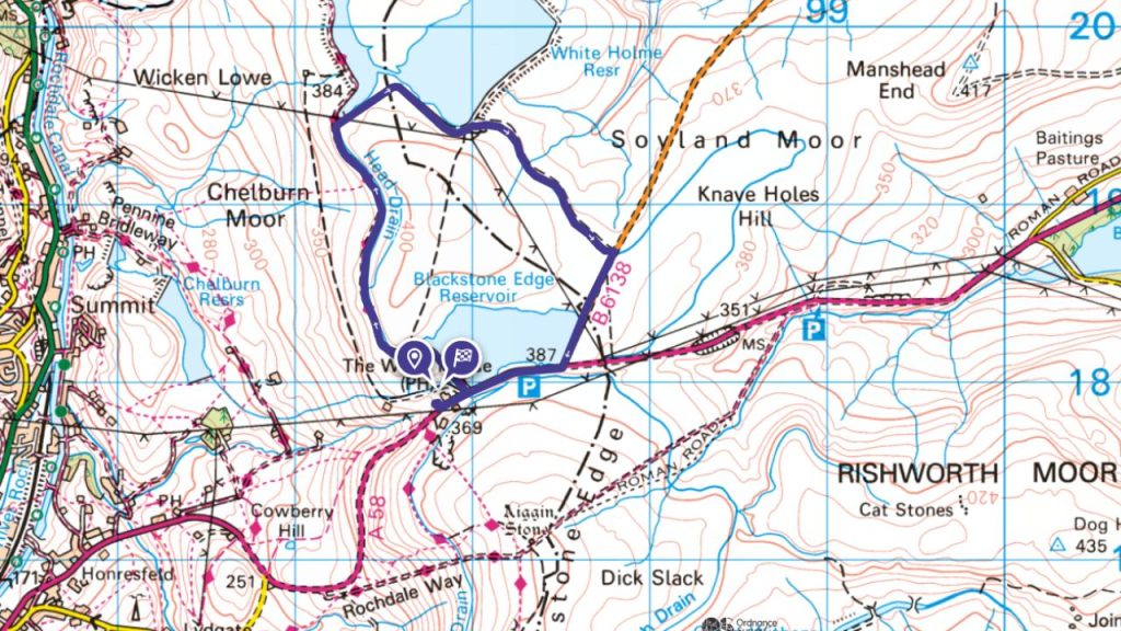 blackstone edge circular cycling route