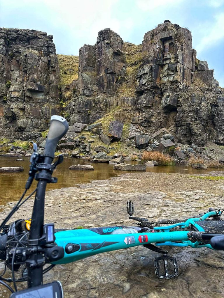 rock formations at Blackstone Edge Pennines