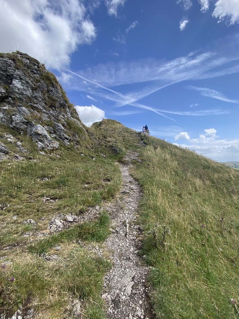 Dragons Back Peak District - path